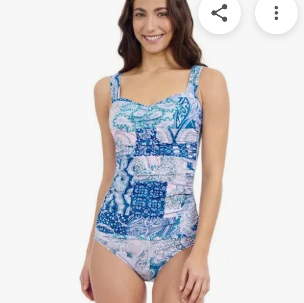 Gottex Karma D Cup Center Ruched Tankini
